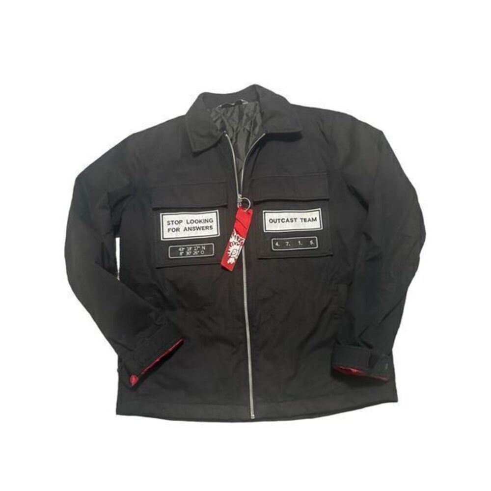 Zara‎ Man Outcast Team Jacket Size Large Stop Looking For Answers